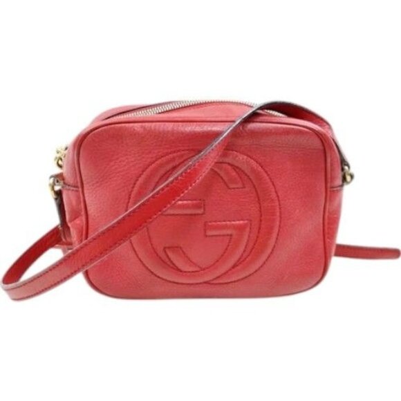 659466BP (X6) Gucci Crossbody Bag Red Leather - Picture 1 of 8